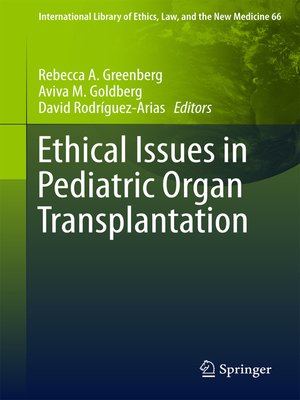 cover image of Ethical Issues in Pediatric Organ Transplantation